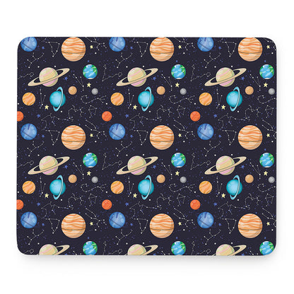 Constellations And Planets Pattern Print Mouse Pad