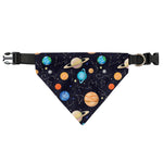 Constellations And Planets Pattern Print Over The Collar Dog Bandana