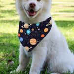 Constellations And Planets Pattern Print Over The Collar Dog Bandana
