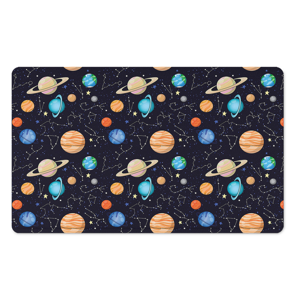 Constellations And Planets Pattern Print Polyester Doormat