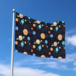Constellations And Planets Pattern Print Polyester Flag