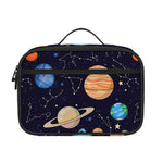 Constellations And Planets Pattern Print Portable Lunch Bag