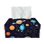 Constellations And Planets Pattern Print Rectangle Tissue Box Cover