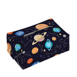 Constellations And Planets Pattern Print Rectangle Tissue Box Cover