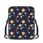 Constellations And Planets Pattern Print Rectangular Crossbody Bag