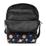 Constellations And Planets Pattern Print Rectangular Crossbody Bag