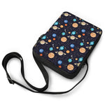 Constellations And Planets Pattern Print Rectangular Crossbody Bag