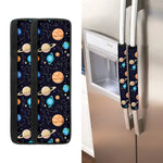 Constellations And Planets Pattern Print Refrigerator Handle Covers