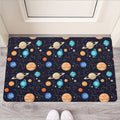 Constellations And Planets Pattern Print Rubber Doormat