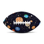 Constellations And Planets Pattern Print Rugby Ball
