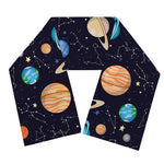 Constellations And Planets Pattern Print Scarf