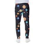 Constellations And Planets Pattern Print Scuba Joggers