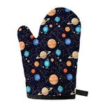 Constellations And Planets Pattern Print Single Oven Mitt