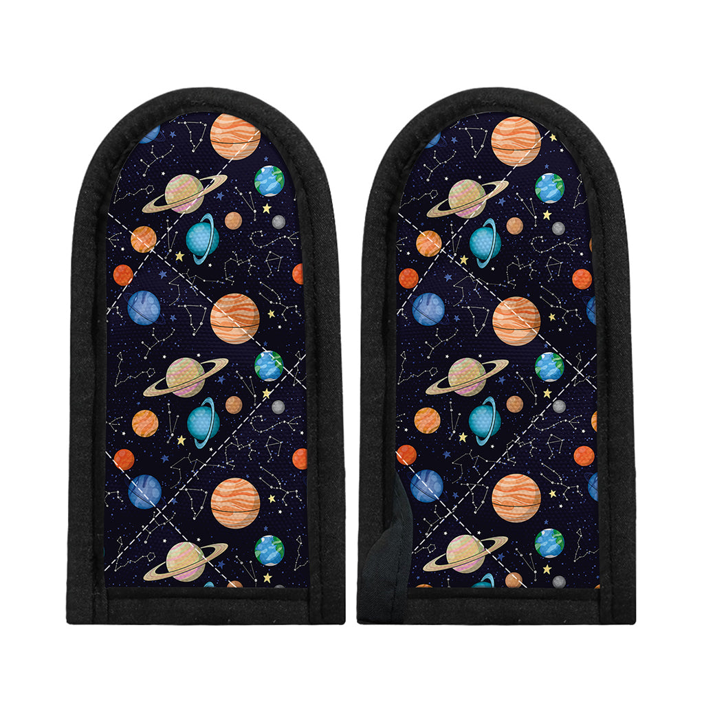 Constellations And Planets Pattern Print Skillet Handle Cover