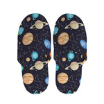 Constellations And Planets Pattern Print Slippers