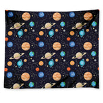 Constellations And Planets Pattern Print Tapestry