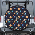 Constellations And Planets Pattern Print Tire Cover With Camera Hole