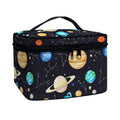 Constellations And Planets Pattern Print Travel Makeup Bag
