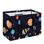 Constellations And Planets Pattern Print Utility Tote Bag