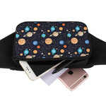 Constellations And Planets Pattern Print Waist Bag