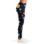 Constellations And Planets Pattern Print Women's Leggings