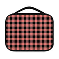 Coral Pink And Black Buffalo Check Print Classic Bible Case