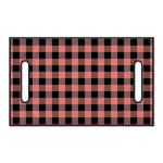 Coral Pink And Black Buffalo Check Print Golf Cart Seat Cover