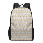 Corgi Butt Pattern Print 17 Inch Backpack