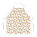 Corgi Butt Pattern Print Adjustable Apron