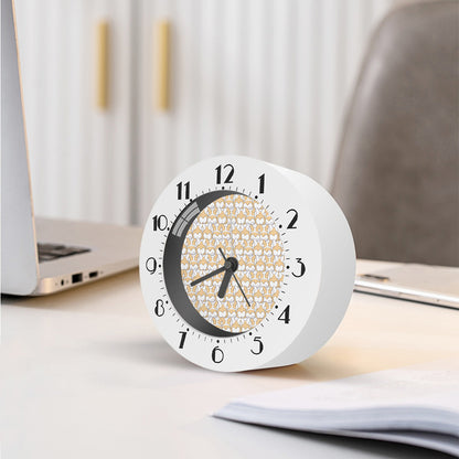 Corgi Butt Pattern Print Alarm Clock