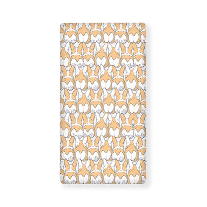 Corgi Butt Pattern Print Baby Crib Sheet