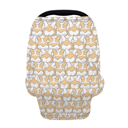 Corgi Butt Pattern Print Baby Seat Cover