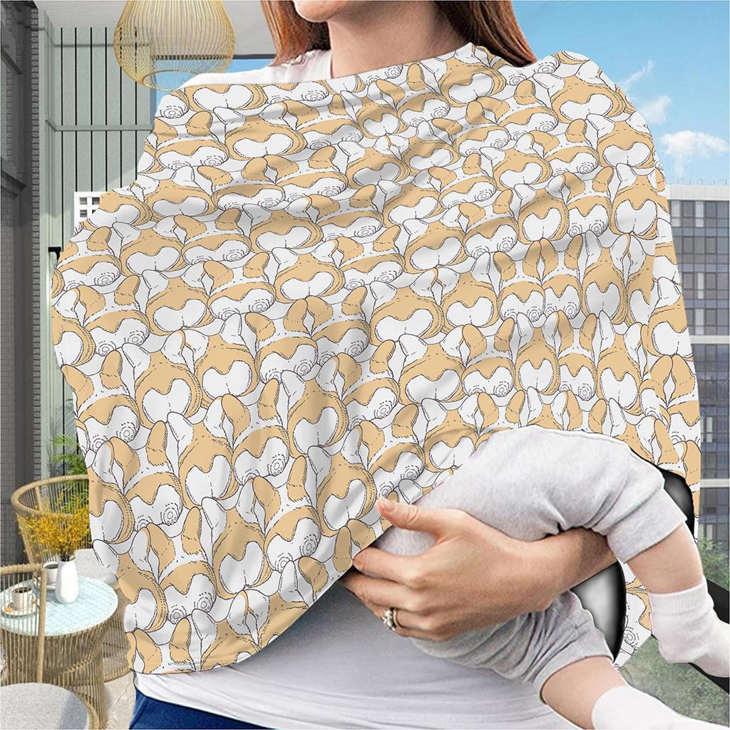 Corgi Butt Pattern Print Baby Seat Cover