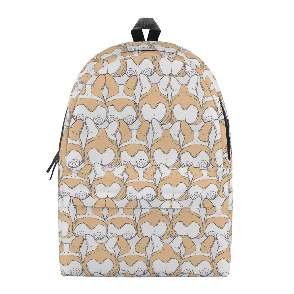 Corgi Butt Pattern Print Backpack