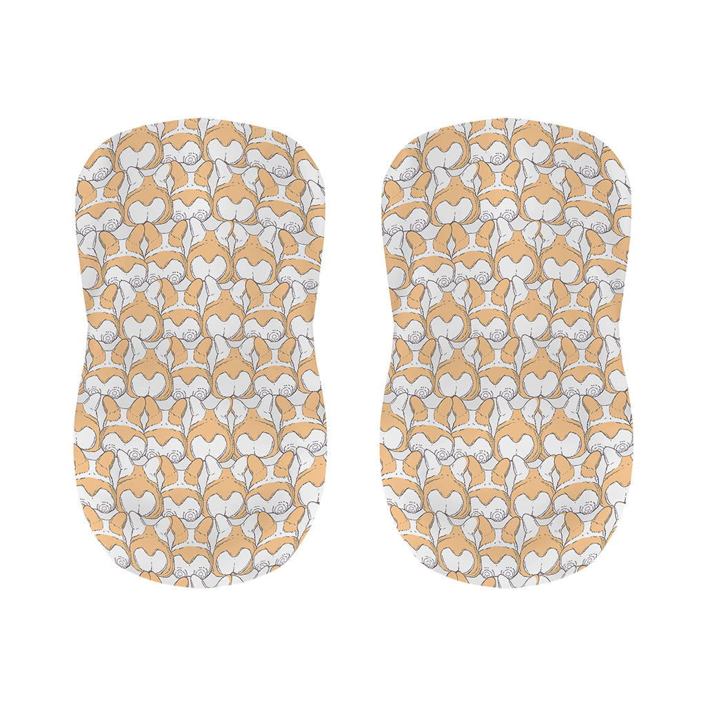 Corgi Butt Pattern Print Bar Stool Covers