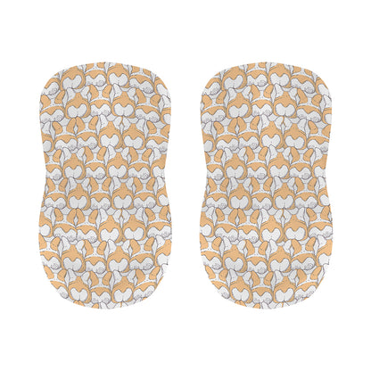 Corgi Butt Pattern Print Bar Stool Covers