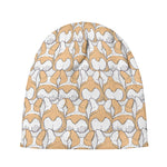 Corgi Butt Pattern Print Beanie