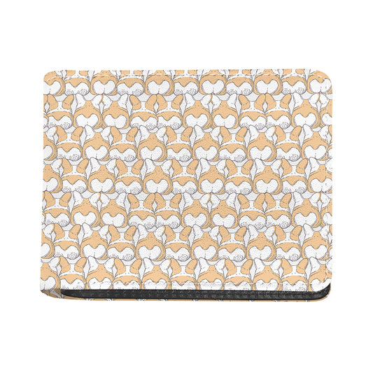 Corgi Butt Pattern Print Bifold Wallet
