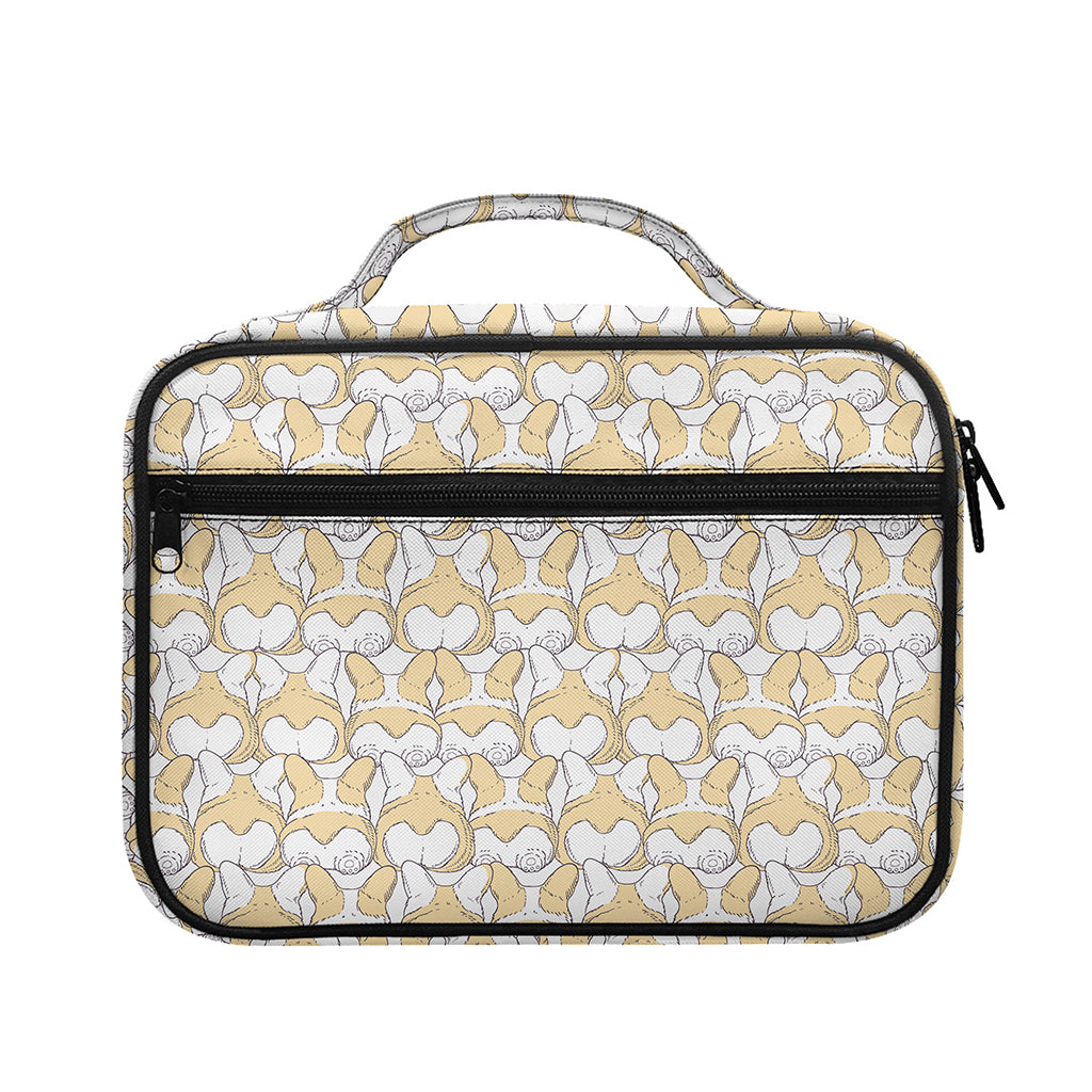 Corgi Butt Pattern Print Briefcase Bible Bag