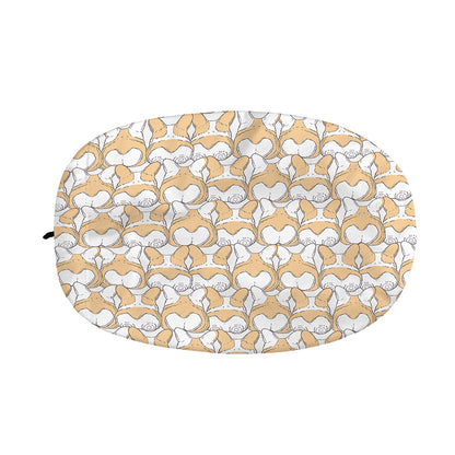 Corgi Butt Pattern Print Car Side Mirror Covers