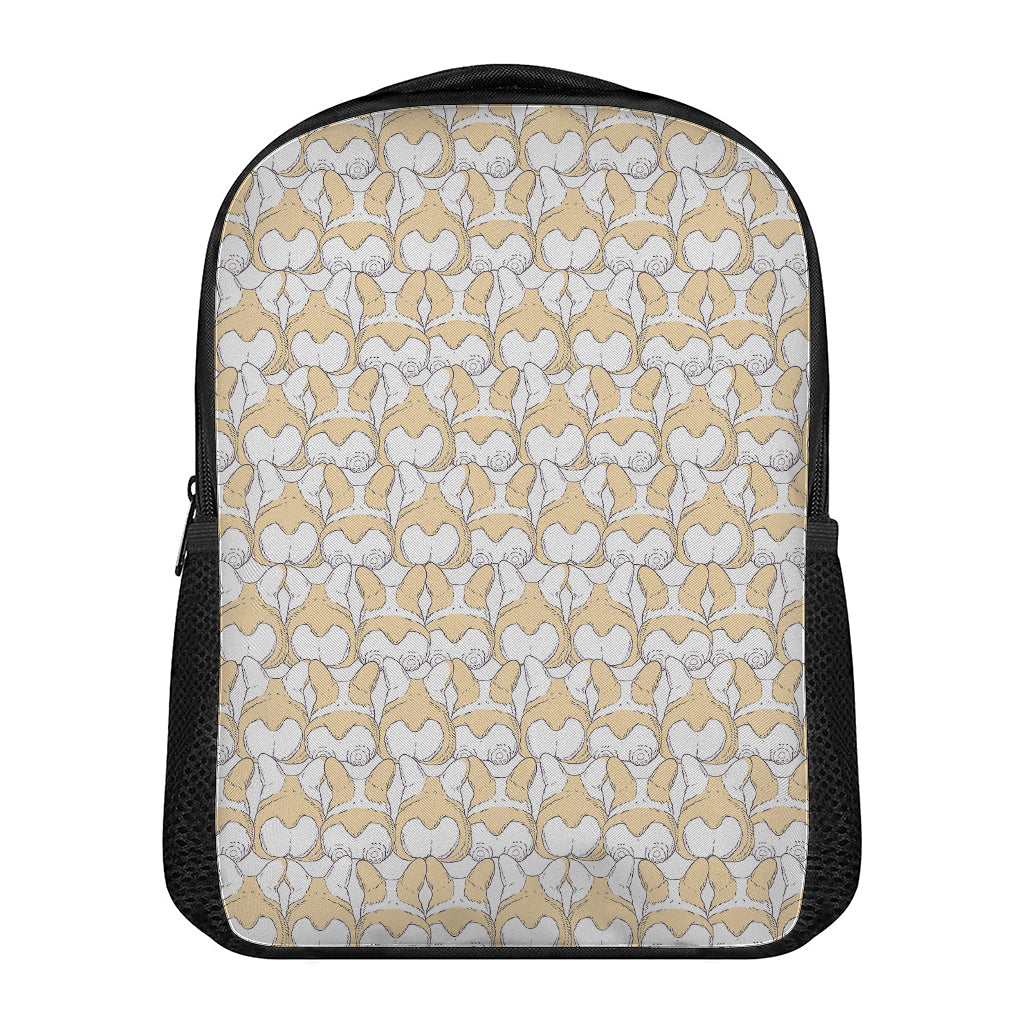 Corgi Butt Pattern Print Casual Backpack