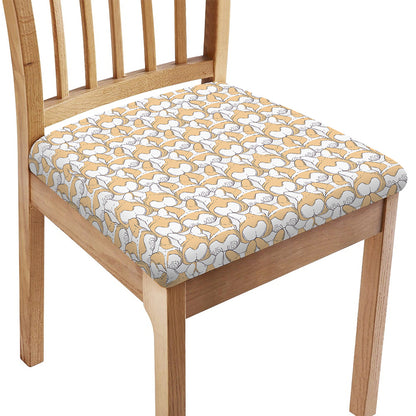 Corgi Butt Pattern Print Chair Cushion Cover