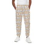 Corgi Butt Pattern Print Cotton Pants
