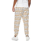 Corgi Butt Pattern Print Cotton Pants