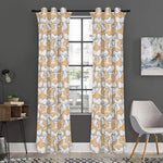 Corgi Butt Pattern Print Curtain