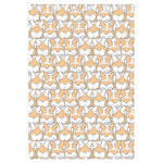 Corgi Butt Pattern Print Curtain