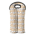Corgi Butt Pattern Print Double Neoprene Wine Tote