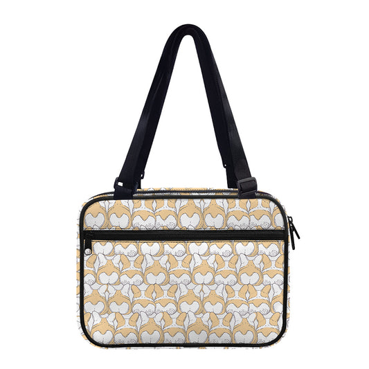 Corgi Butt Pattern Print Double Strap Bible Bag