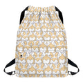 Corgi Butt Pattern Print Drawstring Backpack