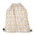 Corgi Butt Pattern Print Drawstring Bag